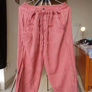 Striped Cotton Pants