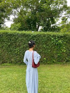 Elegant Light Blue Maxi Dress