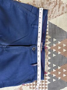 Blue pure cotton Trouser
