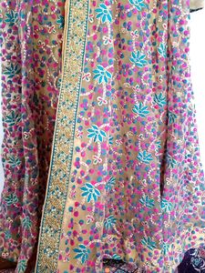 Full Embroidered Anarkali Kurta With Front Slit