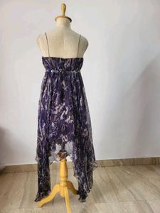 Printed High-Low Dress