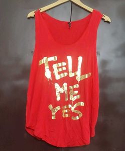 Red🔴 Sleeveless Top For 36 Bust