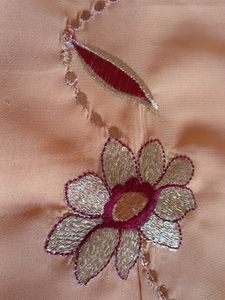 New , never used georgette embroidered saree...dul