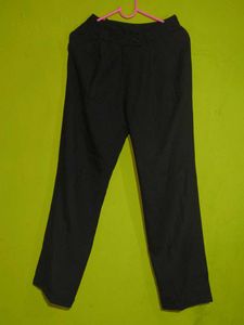 Black Straight Trouser Pants