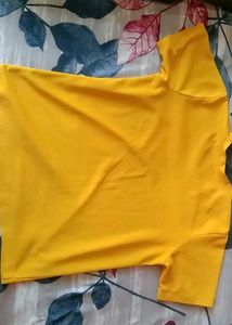 Yellow Graphic Print T-Shirt