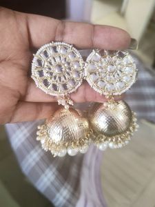 Beautiful Golden Jhumkha