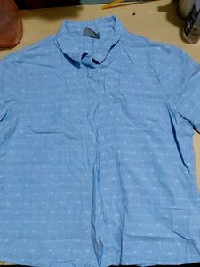Blue Patterned Shirt