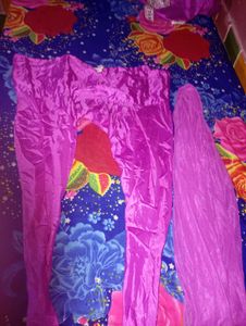 Purple Gown with Silver Detail