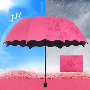 Pink Floral Umbrella