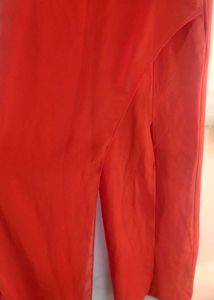 Asymmetric Skirt Plazo Front Slit