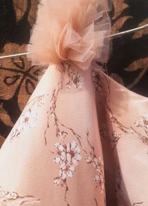 Vintage Floral Dress Gown 1 time worn adjustab