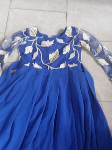 Elegant Blue Ethnic Gown