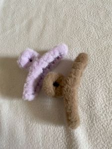 Fuzzy Hair Clips
