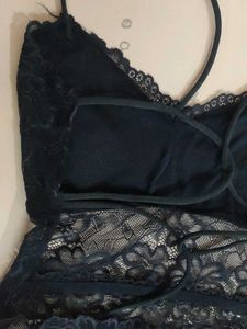 Navy Blue Lace Cami