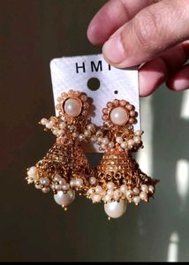 Set of 6 - Elegant Stone Stud And Pearl Earrings