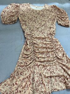 Floral Ruched Mini Dress