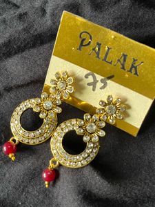 Palak Earrings - Gold Tone