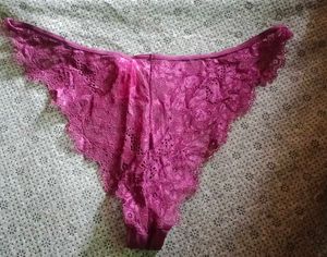 unisex Lace Thong with Zipper Detail