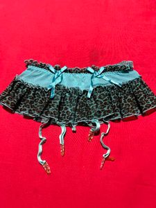 Stylish Leopard Print Garter + Panty