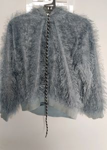 Crop Oversized Furr Hoodie