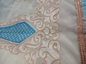 Embroidered Kali Two Color SAREE
