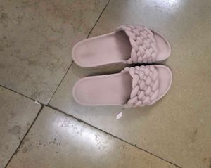 Dusty Pink Comfy Braided Slides