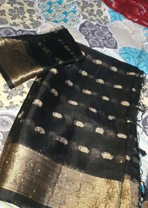 Elegant Black Saree