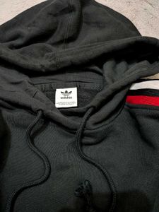 ❤️Adidas striped tri color Cropped Hoodie