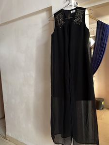 Elegant Black Embellished Dress