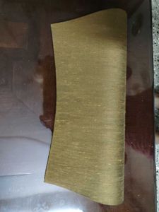 Handmade artisanal mustard clutch: Unused