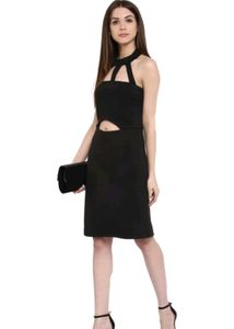 Chic Black Cutout Bodycon Dress