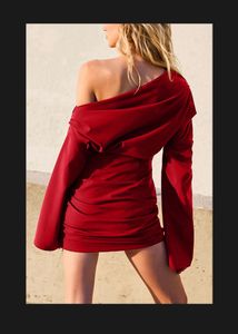 Newme off shoulder red dress