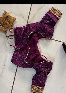 Matching Purple Lehenga Set