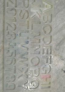 Alphabet &amp; Number Silicone Mold