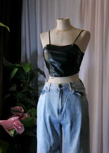 Sleek Black Crop Top