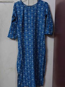 Blue Printed Kurta_Fixed Price