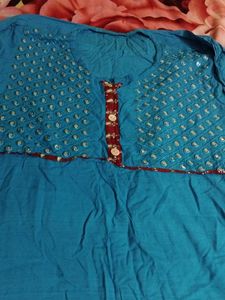 Sky blue Kurti