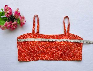 Shein : Floral Print Crop Top