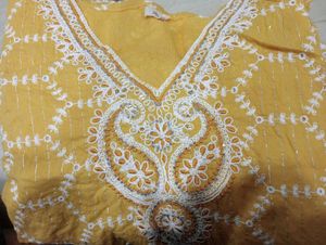 Yellow Anarkali Suit