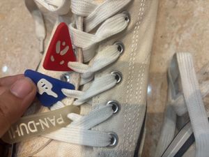 Kook N Keech Off White Converse Like Sneakers