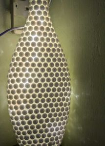 Pearl Vase with Rhinestone Heart