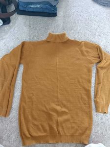 Yellow Turtleneck Sweatshirt