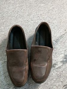 (40)Woods Tan formal slip-on shoes for Women