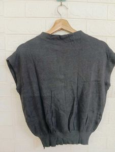 Gray Knit Top