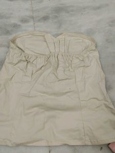 Beige Tube Top For Women