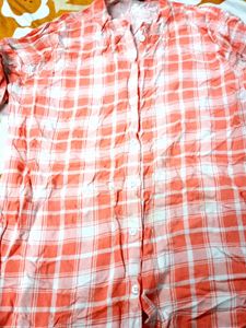 Casual Checked Long Shirt