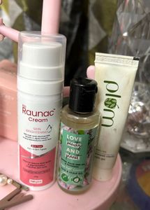 Bio Raunac Cream + Shower Gel+ Plam Night Gel