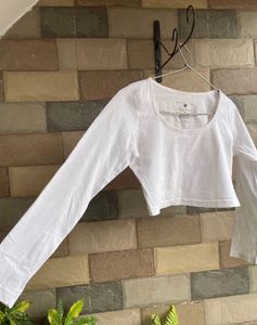 White Crop Top