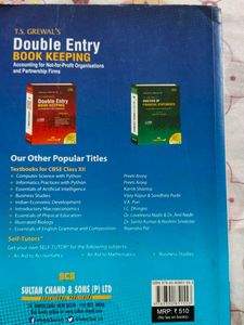 T.S. Grewal Double Entry Book Keeping Vol. 1