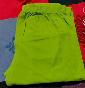 Lime Green Casual Leggings